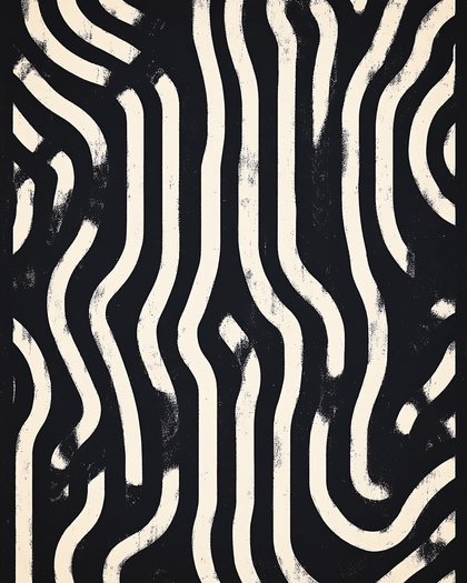 Wavy Distressed Lines Pattern