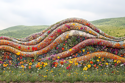 Wavy Mosaic Garden