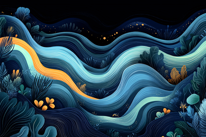 Wavy Nightscape