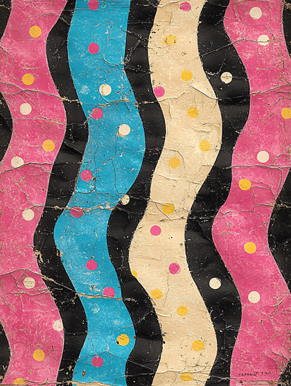 Wavy Retro Polka Dot Pattern