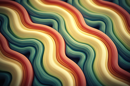 Wavy Retro Stripes