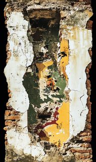 weathered ancient wall