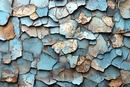 Weathered Blue Paint Texture