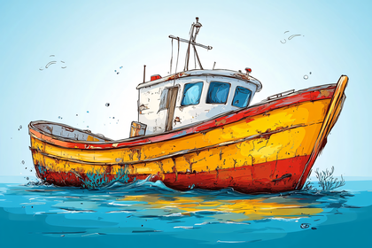 Weathered Fishing Boat