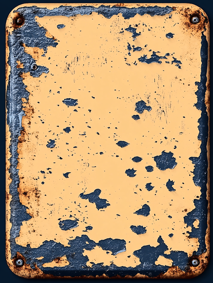 Weathered Metal Sign