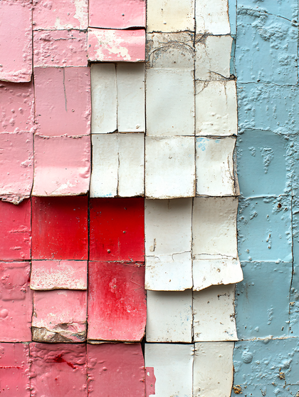 Weathered Painted Tiles