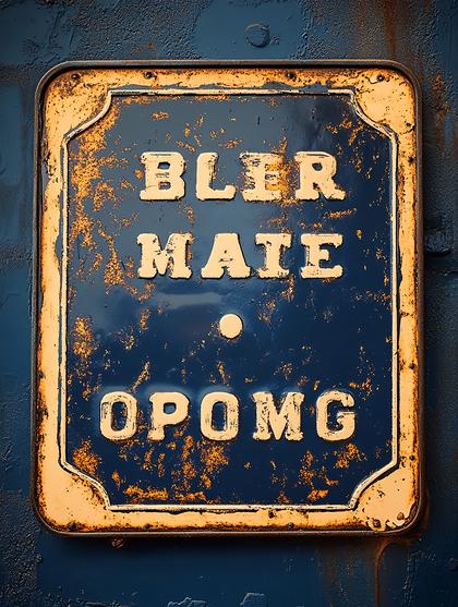 Weathered Sign