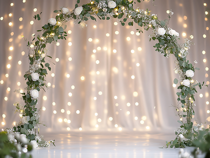 Wedding Arch with Floral Elements