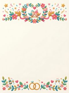wedding invite border