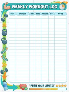 weekly workout tracker