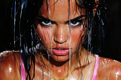 Wet Gaze Portrait
