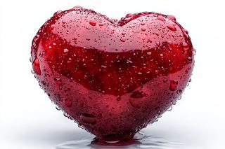 Wet Red Heart