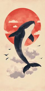 Whale In Flight