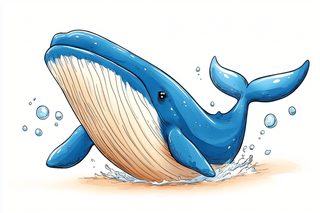 Whale Jumping Out Of Water
