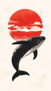 Whale Sunset