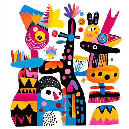 Whimsical Abstract Creatures