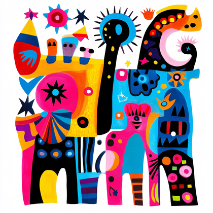 Whimsical Abstract Figures