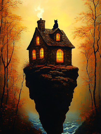 Whimsical Cliffside Cottage