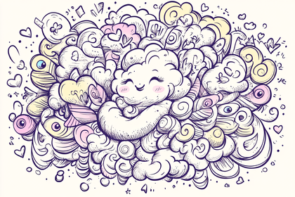 Whimsical Cloud Doodle