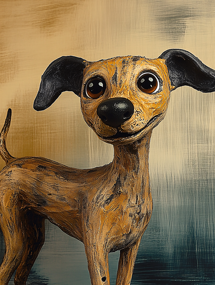 Whimsical Dog Sculpture