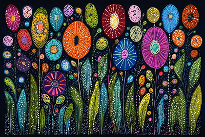 Whimsical Floral Garden