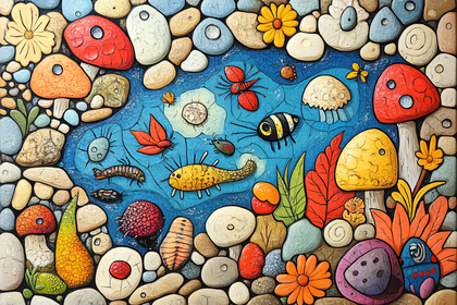 Whimsical Garden Illustration