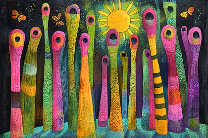 Whimsical Garden Under The Sun