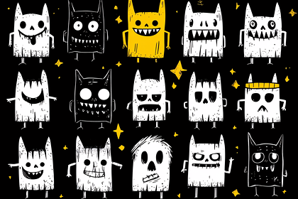 Whimsical Monster Pattern