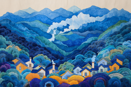 Whimsical Mountain Village