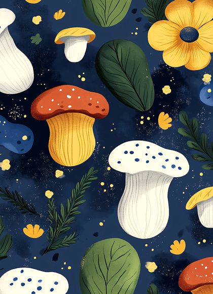 Whimsical Mushroom Forest