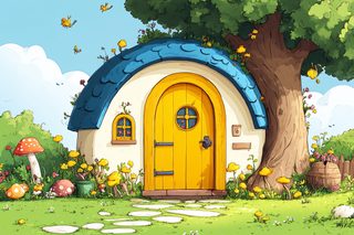 Whimsical Mushroom House