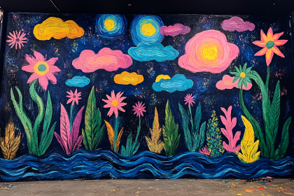 Whimsical Night Garden