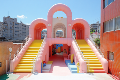 Whimsical Pink Archway