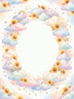 sunflower cloud frame