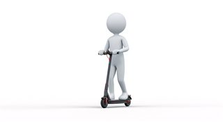 Man on Scooter
