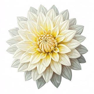 White Dahlia Bloom