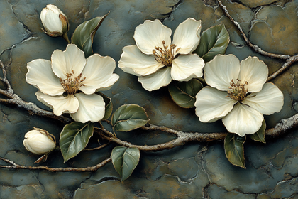 White Blossoms On Branch