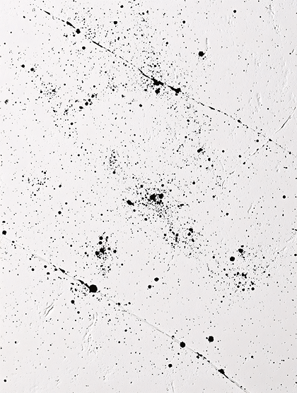White Concrete Surface With Ink Splatters
