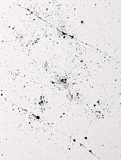 White Concrete Surface With Ink Splatters