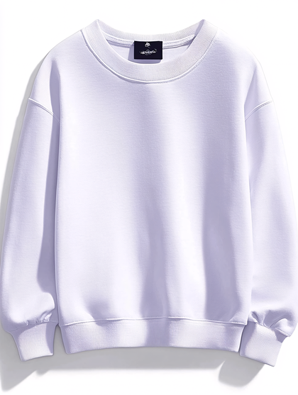 White Crew Neck Sweatshirt