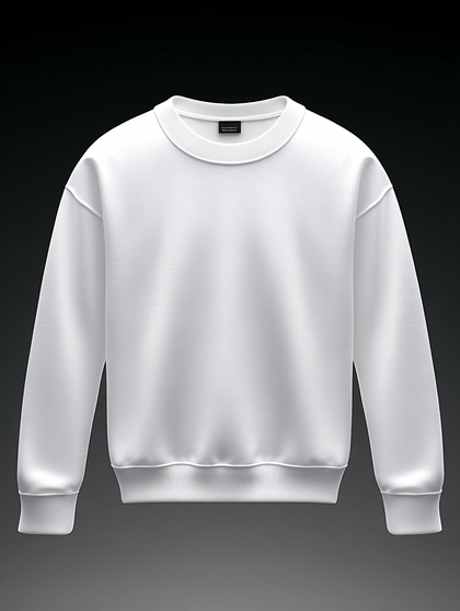 White Crewneck Sweatshirt Mockup