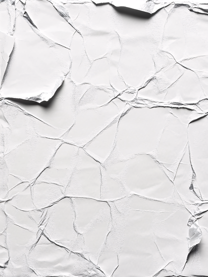 White Crumpled Paper Texture