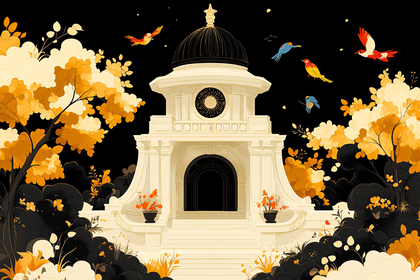 White Dome and Golden Trees