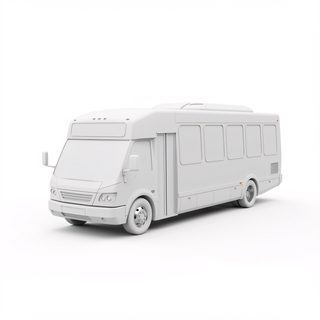 blank shuttle bus