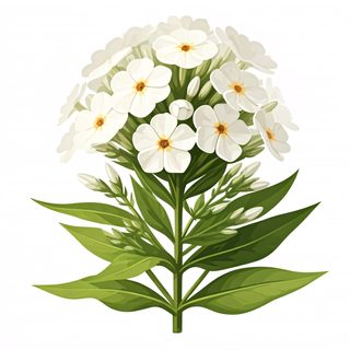 white phlox flowers