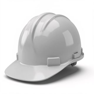 white construction helmet