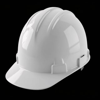 white hard hat