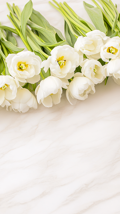 White Tulip Arrangement