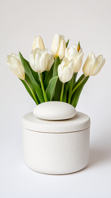 White Tulip Arrangement
