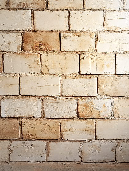 Whitewashed Brick Wall